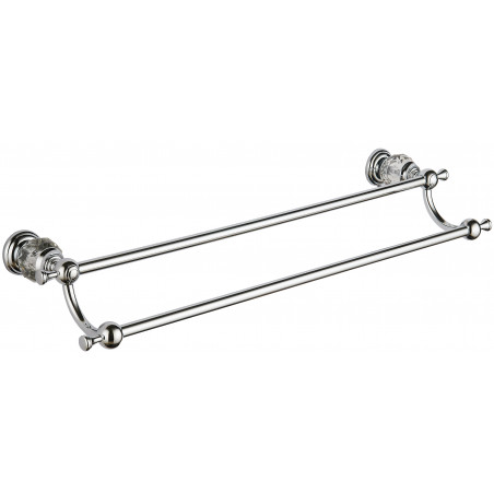 Mexen Estela cuier dublu pentru prosoape, cromat - 7011525-00