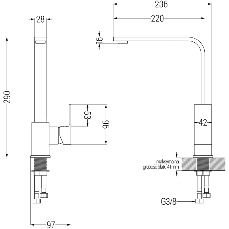 Mexen Carlos chiuvetă granit 1,5-camere cu baterie de bucătărie Rita, gri - 6518-71-670300-71