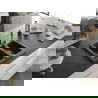 Mexen Carlos chiuvetă de granit cu 1,5 compartiment și baterie de bucătărie Rita, Neagră/Argintiu metalic - 6518-73-670300-00