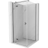 Mexen Mist-H T balos zuhanykabin nyitható bal 75 x 75 cm, átlátszó, pisztoly szürke - 8A5T-075-075-95-00-L