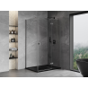 Mexen Mist-H T cabina de duș pivotantă dreapta 75 x 90 cm, transparentă, metal gun - 8A5T-075-090-95-00-P