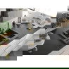 Mexen Carlos chiuvetă de granit cu 1,5 compartiment și baterie de bucătărie Rita, Neagră picățele - 6518-76-670300-50
