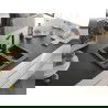 Mexen Carlos chiuvetă de bucătărie din granit, cu 1,5 compartimente, cu baterie de bucătărie Rita, negru cu picățele - 6518-76-?