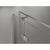 Mexen Mist-H T cabina de duș batantă stânga 120 x 75 cm, transparentă, nichel periat - 8A5T-120-075-97-00-L