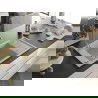 Mexen Elias chiuvetă de granit cu un compartiment, cu picurător și baterie de bucătărie Telma, Bej - 6511-69-670200-50