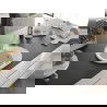 Mexen Kevin chiuvetă de granit cu un compartiment, cu picurător și baterie de bucătărie Rita, Albă - 6517-20-670300-20