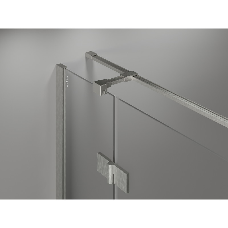 Mexen Mist-H T cabină de duș cu deschidere dreapta 90 x 95 cm, transparent, nichel periat - 8A5T-090-095-97-00-P