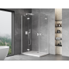 Mexen Mist-H Cabină de duș Duo cu ușă batantă stânga 100 x 70 cm, transparentă, albă - 8A5-100L-070P-20-00