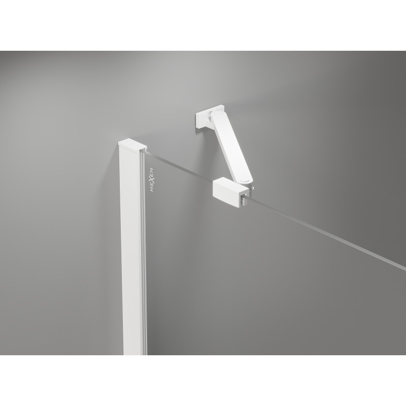 Mexen Mist-H Duo cabină de duș batantă dreapta 85 x 95 cm, transparentă, albă - 8A5-085L-095P-20-00