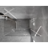 Mexen Mist-H Duo jobbos nyíló zuhanykabin 75 x 105 cm, átlátszó, fehér - 8A5-075L-105P-20-00