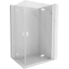 Mexen Mist-H Cabină de duș Duo cu deschidere dreaptă 100 x 115 cm, transparentă, albă - 8A5-100L-115P-20-00