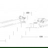 Mexen Estela cuier dublu pentru prosoape, Roz-auriu - 7011525-60
