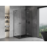 Mexen Mist-H Duo cabină de duș cu balamale dreapta 100 x 120 cm, transparent, gri pistol periat - 8A5-100L-120P-66-00