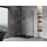 Mexen Mist-H Cabina de duș Duo, batantă stânga, 95 x 70 cm, transparentă, gun metal - 8A5-095L-070P-95-00
