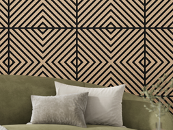 Mexen Lam-B lamele de perete 275 x 30 cm, placă HDF 4 mm, furnir tehnic, Stejar Nisipiu - S100-275307-3015-001