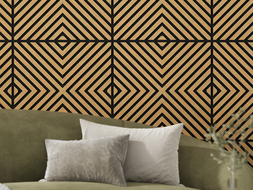 Mexen Lam-B lamele de perete 275 x 30 cm, placă HDF 4 mm, furnir tehnic, Stejar Nisipiu - S100-275307-3015-001