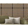 Mexen Linea 02 akusztikus fali panel 60 x 60 cm (4 db), filc 9 mm, technikai furnér, Fehérített Tölgy - S110-60607-02-040