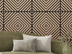 Mexen Lam-B lamele de perete 275 x 30 cm, placă HDF 4 mm, furnir tehnic, Stejar Nisipiu - S100-275307-3015-001