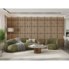 Mexen Linea 05 akusztikus fali panel 60 x 60 cm (4db), 9 mm filc, technikai furnér, Fehérített Tölgy - S110-60607-05-040