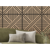 Mexen Linea 05 panou de perete acustic 60 x 60 cm (4 buc.), fetru 9 mm, furnir tehnic, Stejar Alb - S110-60607-05-040