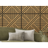 Mexen Linea 05 panou de perete acustic 60 x 60 cm (4 buc.), pâslă 9 mm, furnir tehnic, Stejar Clasic - S110-60607-05-041