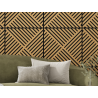 Mexen Linea 08 akusztikus fali panel 60 x 60 cm (4 db), 9 mm filc, technikai furnér, Classic Tölgy - S110-60607-08-041