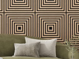 Mexen Lam-B lamele de perete 275 x 30 cm, placă HDF 4 mm, furnir tehnic, Stejar Nisipiu - S100-275307-3015-001