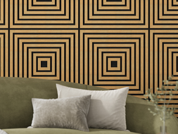 Mexen Linea 13 60 x 60 cm-es akusztikus falpanel (4 db), 9 mm filc, technikai furnér, Classic Tölgy - S110-60607-13-041