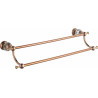 Mexen Estela cuier dublu pentru prosoape, aur roz - 7011525-60