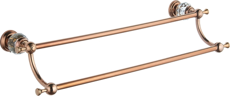 Mexen Estela cuier dublu pentru prosoape, aur roz - 7011525-60
