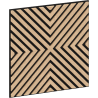 Mexen Linea 01 panou de perete acustic 60 x 60 cm (4 buc.), fetru 9 mm, furnir tehnic, Stejar Alb - S110-60607-01-040
