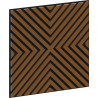 Mexen Linea 01 akusz fali panel 60 x 60 cm (4 db), 9 mm filc, műszaki furnér, Natúr Tölgy - S110-60607-01-042