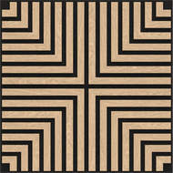 Mexen Linea 02 akusztikus fali panel 60 x 60 cm (4 db), filc 9 mm, technikai furnér, Fehérített Tölgy - S110-60607-02-040