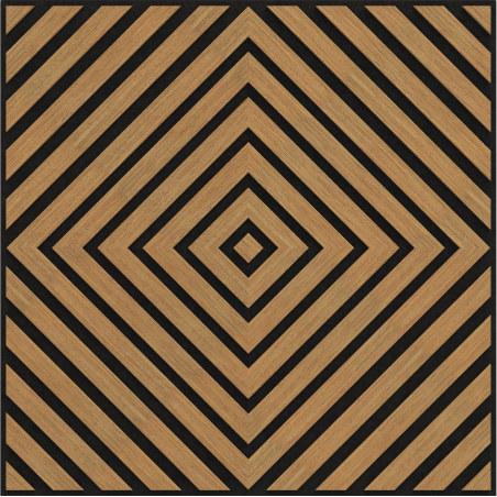 Mexen Linea 03 Akusztikus falpanel 60 x 60 cm (4 db), 9 mm filc, műszaki furnér, Classic Tölgy - S110-60607-03-041