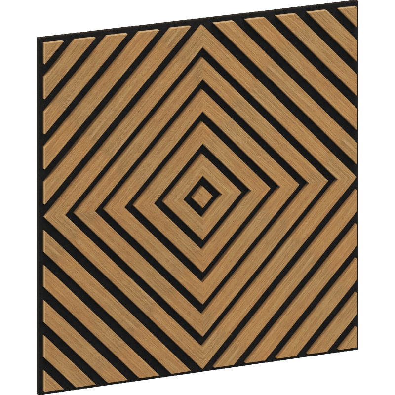 Mexen Linea 03 panou de perete acustic 60 x 60 cm (4 buc.), fetru 9 mm, furnir tehnic, Stejar Classic - S110-60607-03-041