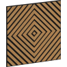 Mexen Linea 03 panou de perete acustic 60 x 60 cm (4 buc.), fetru 9 mm, furnir tehnic, Stejar Classic - S110-60607-03-041