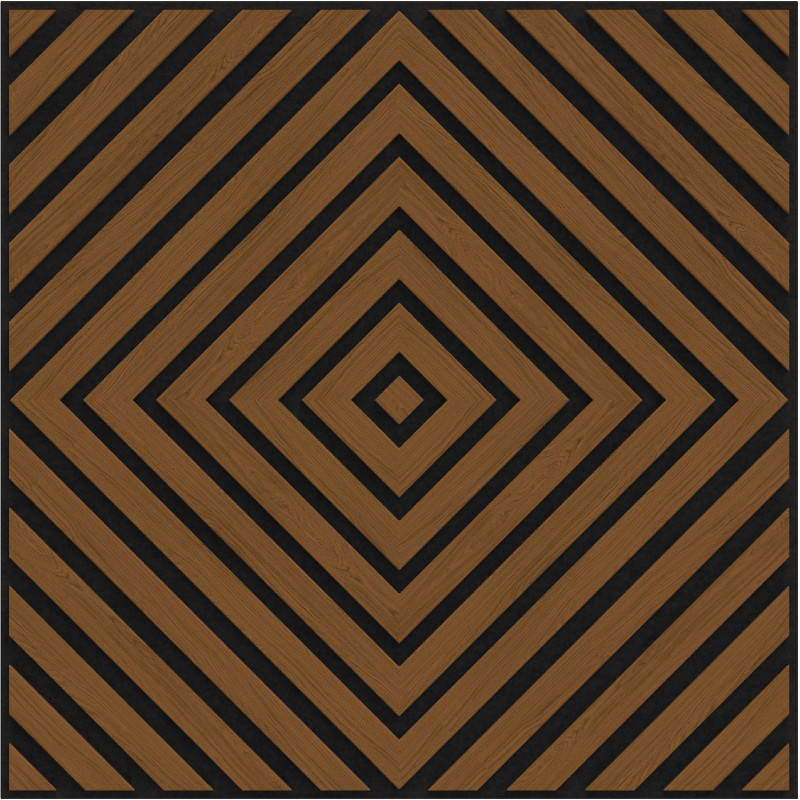 Mexen Linea 03 panou de perete acustic 60 x 60 cm (4 buc.), fetru 9 mm, furnir tehnic, Stejar Natural - S110-60607-03-042
