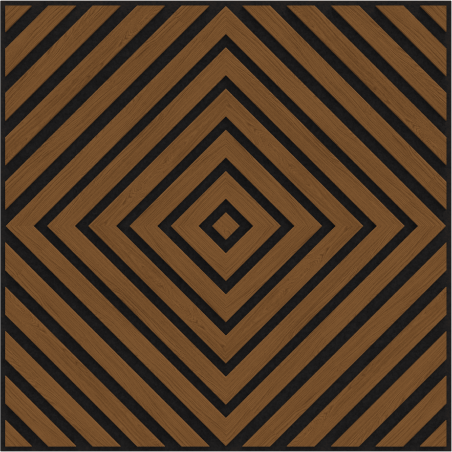 Mexen Linea 03 akusztius falpanel 60 x 60 cm (4 db), 9 mm filc, műszaki furnér, Natúr Tölgy - S110-60607-03-042