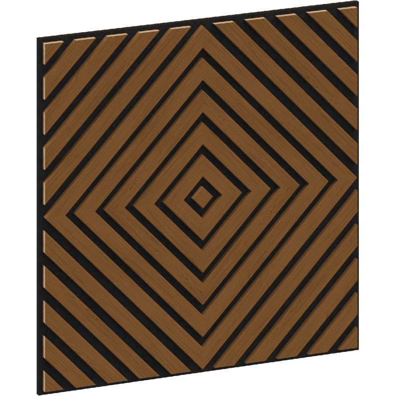 Mexen Linea 03 panou de perete acustic 60 x 60 cm (4 buc.), fetru 9 mm, furnir tehnic, Stejar Natural - S110-60607-03-042