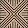 Mexen Linea 06 akusztikus fali panel 60 x 60 cm (4 db), filc 9 mm, technikai furnér, Fehérített Tölgy - S110-60607-06-040