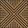 Mexen Linea 06 akusztiaki falpanel 60 x 60 cm (4 db), 9 mm filc, műszaki furnér, Classic Tölgy - S110-60607-06-041