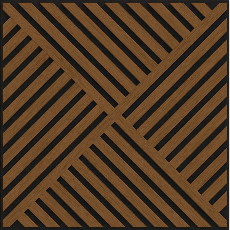 Mexen Linea 08 panou de perete acustic 60 x 60 cm (4 buc.), fetru 9 mm, furnir tehnic, Stejar Natural - S110-60607-08-042