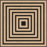Mexen Linea 13 akusztikus fali panel 60 x 60 cm (4 db), 9 mm nemez, technikai furnér, Fehérített Tölgy - S110-60607-13-040