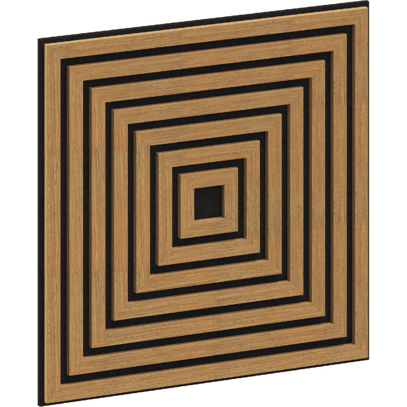 Mexen Linea 13 panou de perete acustic 60 x 60 cm (4 buc.), fetru 9 mm, furnir tehnic, Stejar Clasic - S110-60607-13-041