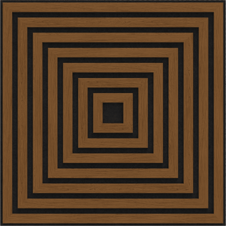 Mexen Linea 13 akusztiaki fali panel 60 x 60 cm (4db), filc 9 mm, műszaki furnér, Natúr Tölgy - S110-60607-13-042