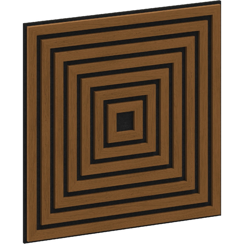 Mexen Linea 13 panou de perete acustic 60 x 60 cm (4 buc.), fetru 9 mm, furnir tehnic, Stejar Natural - S110-60607-13-042