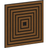 Mexen Linea 13 panou de perete acustic 60 x 60 cm (4 buc.), fetru 9 mm, furnir tehnic, Stejar Natural - S110-60607-13-042