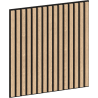 Mexen Linea 15 panou de perete acustic 60 x 60 cm (4 buc.), fetru 9 mm, furnir tehnic, Stejar Alb - S110-60607-15-040