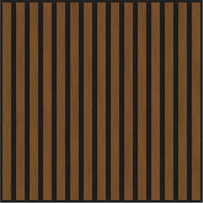 Mexen Linea 15 akusztikus fali panel 60 x 60 cm (4 db), 9 mm filc, technikai furnér, natúr tölgy - S110-60607-15-042
