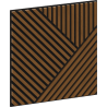 Mexen Linea 25 panou de perete acustic 60 x 60 cm (4 buc.), fetru 9 mm, furnir tehnic, Stejar Natural - S110-60607-25-042
